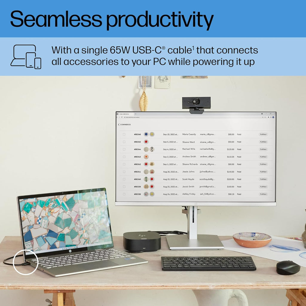 USB-C Dock G5-11-In-1 Adapter for Both USB-C and Thunderbolt-Enabled Laptops, Pcs, & Notebooks - Single Cable for Charging, Networking, or Data Transfers - Great for Secure & Remote Management
